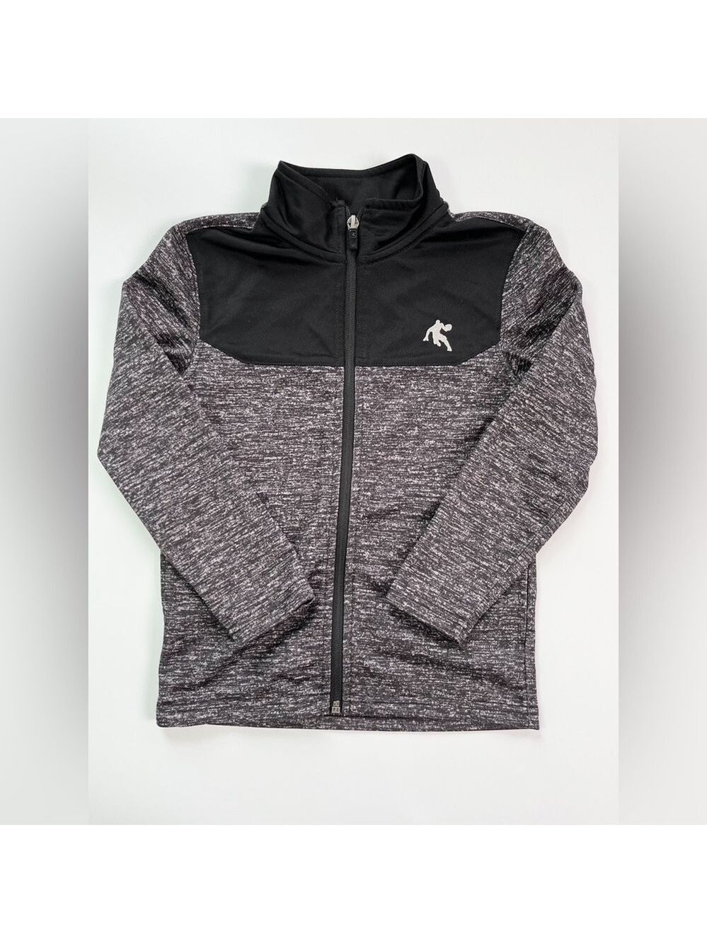 🩵4/$20 5T Athletic Jacket Toddler Boys Black and Gray Kids Sports Coat